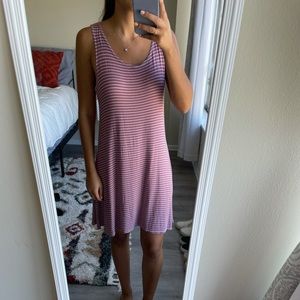Striped pink dress